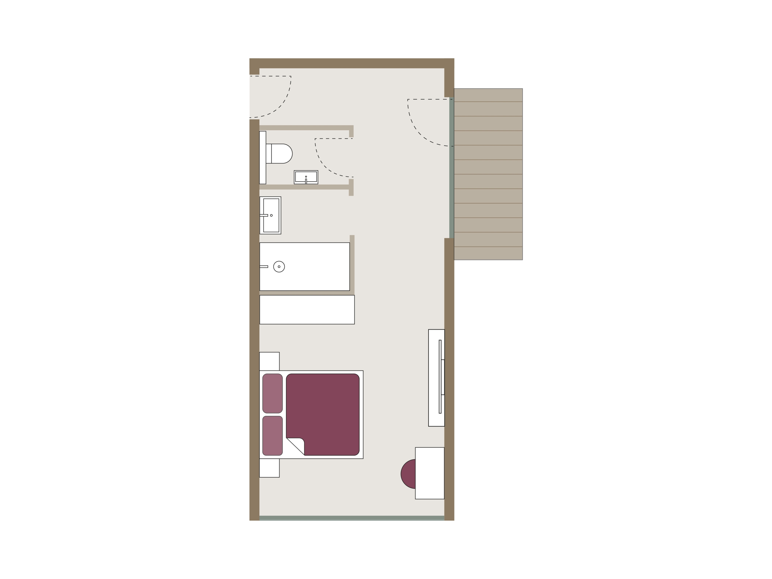 Berghaus-Doppelzimmer-Balkon